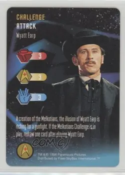 1996 Star Trek - The Card Game Challenge Wyatt Earp - Image 1