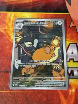 Team Rocket's Raticate 202/182 - Destined Rivals - Pokemon Trading Card Game - Image 1