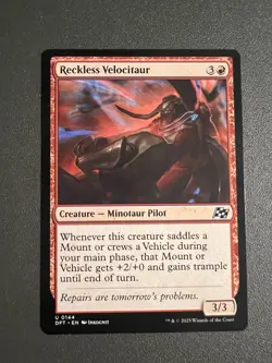 Reckless Velocitaur #144 MTG Aetherdrift NM X1 - Image 1