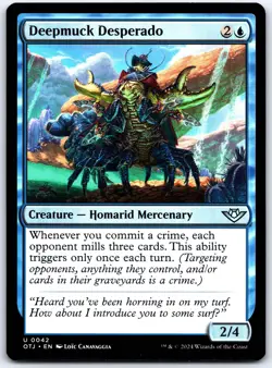 Deepmuck Desperado - Outlaws of Thunder Junction OTJ - MTG - NM Magic - 42 U - Image 1