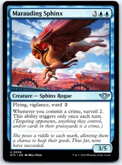 Marauding Sphinx - Outlaws of Thunder Junction OTJ - MTG - NM Magic - 56 U - Image 1