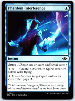 Phantom Interference - Outlaws of Thunder Junction OTJ - MTG - NM Magic - 61 C - Image 1