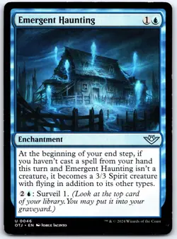 Emergent Haunting - Outlaws of Thunder Junction OTJ - MTG - NM Magic - 46 U - Image 1