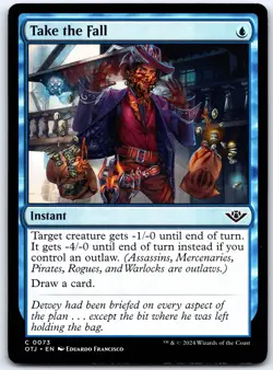 Take the Fall - Outlaws of Thunder Junction OTJ - MTG - NM Magic - 73 C - Image 1
