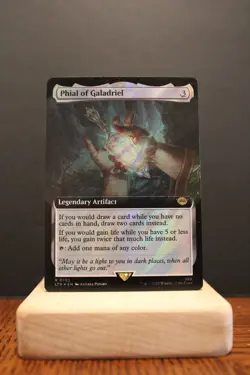 MTG Magic The Gathering Phial Of Galadriel LP Surge Foil Ext. Art ManaFam - Image 1