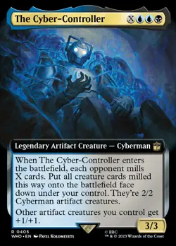 MTG The Cyber-Controller (Extended Art) [Doctor Who] Near Mint - Image 1