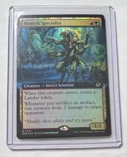 Biotech Specialist #347 Edge of Eternities Extended Art Foil Rare MTG NM/M - Image 1