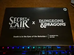 Secret Lair MTG D&D Death Is In The Eyes of the Beholder I Rainbow Foil - New - Image 1