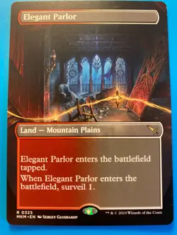 MTG 1x BORDERLESS Elegant Parlor # 325 Murders of Karlov Manor Magic the NM - Image 1