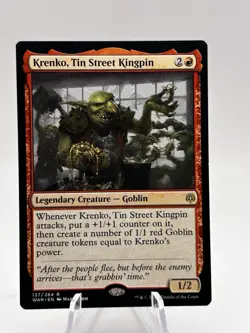 Krenko, Tin Street Kingpin 137/264 War of the Spark WAR MTG NM - Image 1