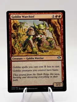 Goblin Warchief 008/082 Duel Decks: Speed vs. Cunning DDN MTG LP - Image 1