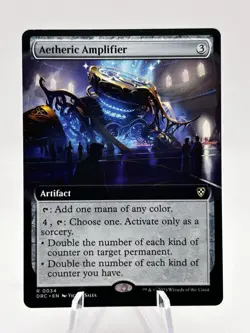 Aetheric Amplifier 0034 Extended Art Commander: Aetherdrift DRC MTG NM - Image 1