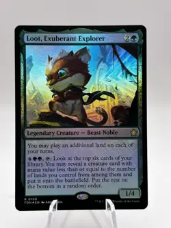 Loot, Exuberant Explorer 0106 Foil Foundations FDN MTG NM - Image 1