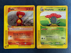 Pokemon Card Magby Vileplume HOLO Expedition 2002 Eng Exc - Image 1