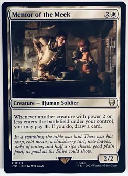 Mentor of the Meek -#173-MTG-Commander:LOTR-Tales Of Middle-earth-Regular-NM - Image 1