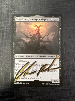 Sheoldred, the Apocalypse Dominaria United Shadow Signed by Artist MTG - Image 1