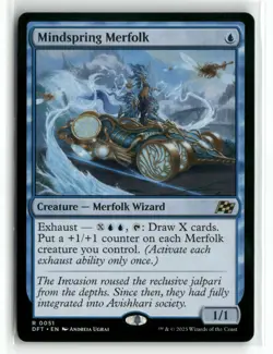 Mindspring Merfolk 0051 Aetherdrift DFT MTG Magic - Image 1