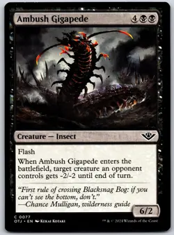 Ambush Gigapede - Outlaws of Thunder Junction OTJ - MTG - NM Magic - 77 C - Image 1