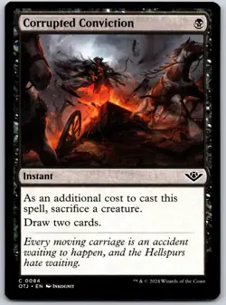 Corrupted Conviction - Outlaws of Thunder Junction OTJ - MTG - NM Magic - 84 C - Image 1