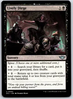 Lively Dirge - Outlaws of Thunder Junction OTJ - MTG - NM Magic - 93 U - Image 1
