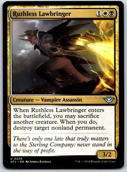 Ruthless Lawbringer - Outlaws of Thunder Junction OTJ - MTG - NM Magic - 229 U - Image 1