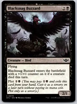 Blacksnag Buzzard - Outlaws of Thunder Junction OTJ - MTG - NM Magic - 79 C - Image 1