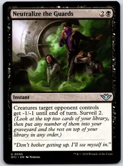 Neutralize the Guards - Outlaws of Thunder Junction OTJ - MTG - NM Magic - 95 U - Image 1