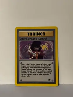 Sabrina's Psychic Control Uncommon Gym Challenge 121/132 NM Pokemon Fast Ship - Image 1