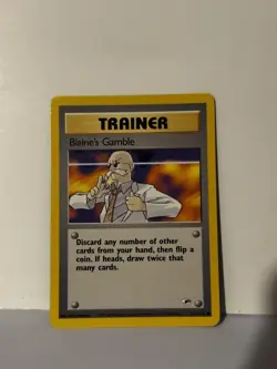 Blaine's Gamble Common Gym Heroes 121/132 NM Pokemon Fast Ship - Image 1