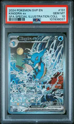 2024 Pokemon SVP EN Black Star Promo Kingdra Ex Special Illustration 131 PSA 10 - Image 1