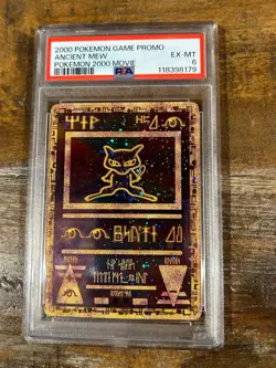 POKEMON 2000 Movie Game Promo ANCIENT MEW PSA 6 RARE - Image 1