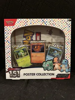 151 Poster Collection Box Pokemon TCG Scarlet & Violet [3 Booster Packs] - Image 1
