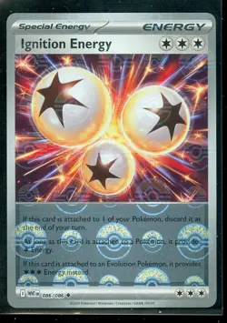 Pokemon IGNITION ENERGY 086/086 - White Flare - Poke Ball Pattern - MINT - Image 1