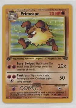 Primeape 1st Ed. Pokemon Jungle #43 1999 - Image 1