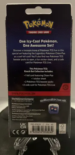 Pokemon Cards Chien-Pao Knock Out Collection NEW UNOPENED 2 Booster Packs - Image 2