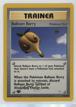 Balloon Berry 1st Ed. Pokemon Neo Revelation #60 2001 - Image 1