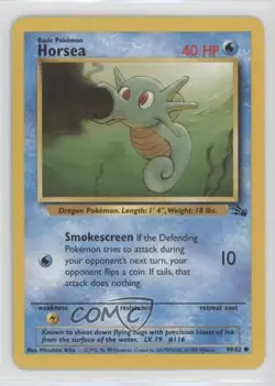 Horsea Pokemon Fossil #49 1999 - Image 1