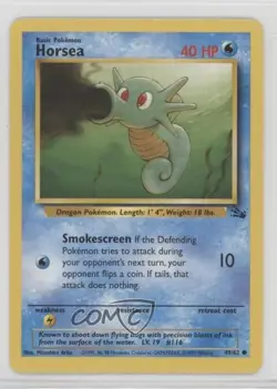 Horsea Pokemon Fossil #49 1999 - Image 1