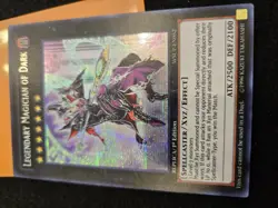 Yugioh! Legendary Magician Of Dark - WSUP-EN052 - Secret Rare - 1st Edition - NM - Image 1