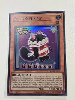Yugioh Asian English Cupsy Yummy DBJH-AE016 Super rare Near Mint - Image 1