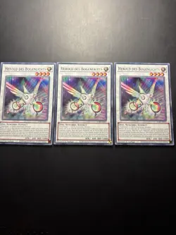 Yugioh! Playset 3x Herold Des Bogenlichts Rare - JUSH-DE051 1. Auflage - Deutsch - Image 1