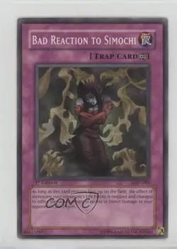 Bad Reaction to Simochi 1st Ed. YuGiOh Legacy of Darkness #LOD-093 2003 - Image 1