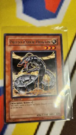 Yugioh Proto-Cyber Dragon SOI-EN010 1st Edition Ultimate Rare MINTY - Image 1