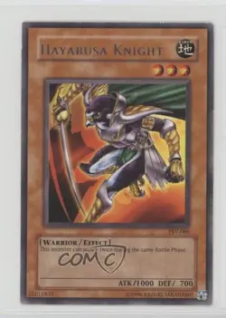 Hayabusa Knight (R) Unlimited YuGiOh Pharaoh's Servant #PSV-086 2002 - Image 1