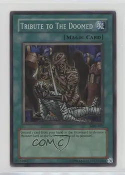 Tribute to The Doomed (SR) Unlimited YuGiOh Metal Raiders #MRD-057 2002 READ - Image 1
