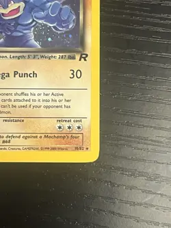 Pokemon TCG Dark Machamp 10/82 Team Rocket Holo Rare Vintage WOTC 1999 LP - Image 5