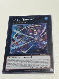 UNCENSORED ART Yugioh Asian English K9-17 "Ripper" DBJH-AE035 Super rare - Image 2