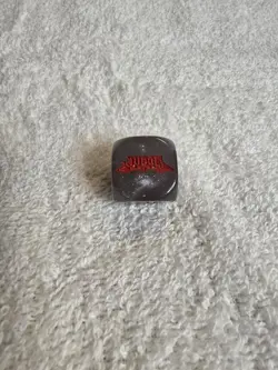 YuGiOh Official Judge Dice - Grey Silver Red - Image 1