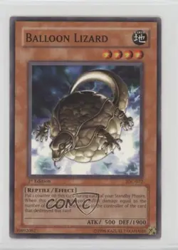Balloon Lizard 1st Ed. YuGiOh Invasion of Chaos #IOC-072 2004 - Image 1