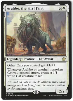 Magic the Gathering MTG - Foundations: Arahbo, the First Fang Rare Card #2 - Image 1